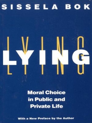 cover image of Lying